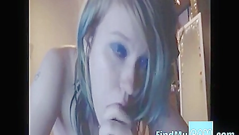 Big tits blonde is getting a deepthroat and a creampie