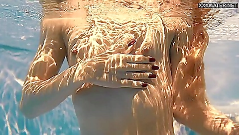 Latvian brunette teen 18+ is showering with her boyfriend