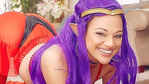 Sexy and cute girl with an amazing body is making your wish come true