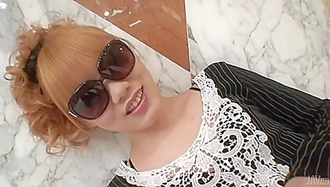 Hairy asian girl is ready to try something new today