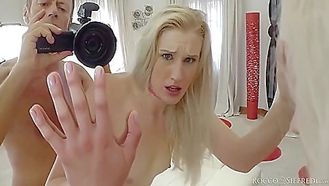 Blonde brunette babe fucked in the reverse cowgirl