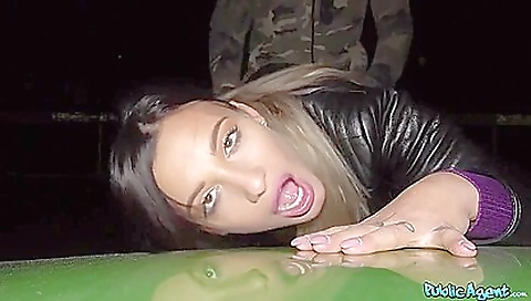 A tattooed babe has her naked ass caught by the guy