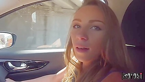 Blonde angel getting fucked in her mouth and vagina