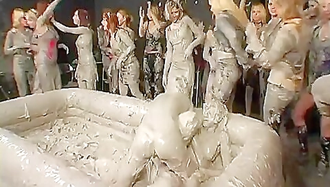 Hot redhead and her best friend are having a romantic dinner