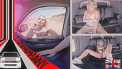 Shaved girl plays with her favorite toy at the beach