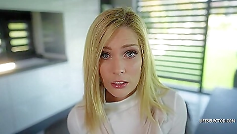 Gorgeous babe in stockings is making love to a hard guy