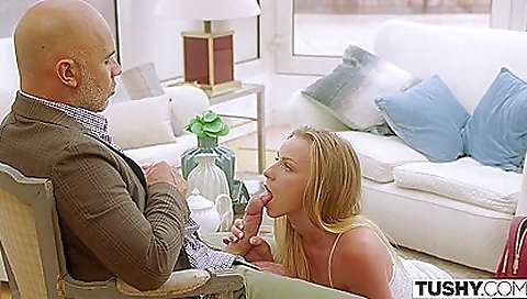 Blonde teen gets punished for her lack of attention