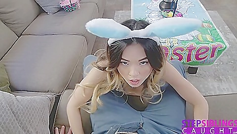 Asian hottie with big boobs gets her pussy drilled