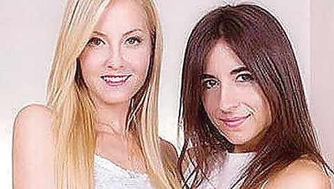 Brunette with a perfect body is having fun with two horny men