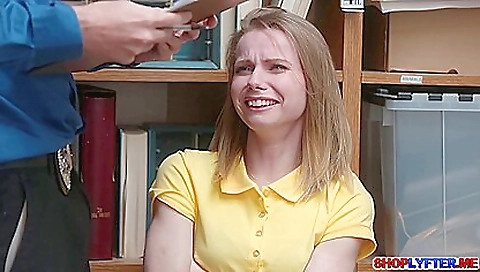 Blonde with a nice figure and a nice figure in lingerie gets punished