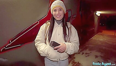 Latina with tattoos gets a facial and a cumshot on her face