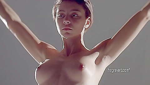 French redhead with a shaved pussy and a tattooed pussy