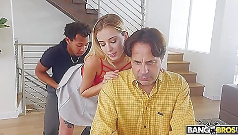 Big tittied hottie and her stepmom get some black fuck in my yard