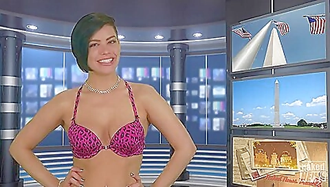 Blonde and brunette lesbian babes show off their sexy bodies