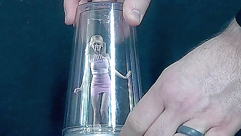 Busty blonde is getting her ass fucked with a big dildo